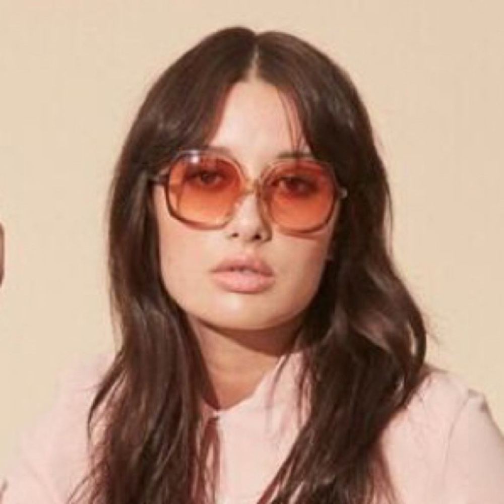 Velvet Canyon Lucky Sevens Clear Sunglasses - new with box & case